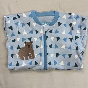 Tuffy - bear design footed onesie sleeper.